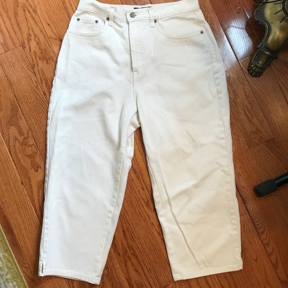 Vintage Halston high waist cropped mom jeans - Picture 1 of 9